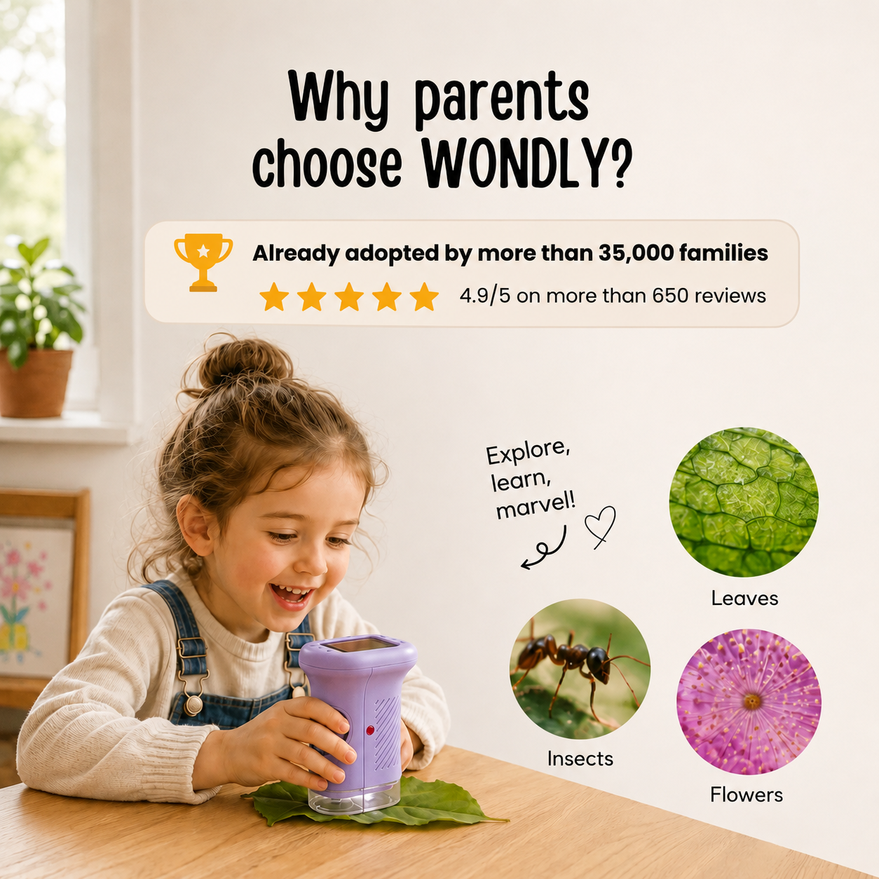 Wondly™ Explorer Microscope